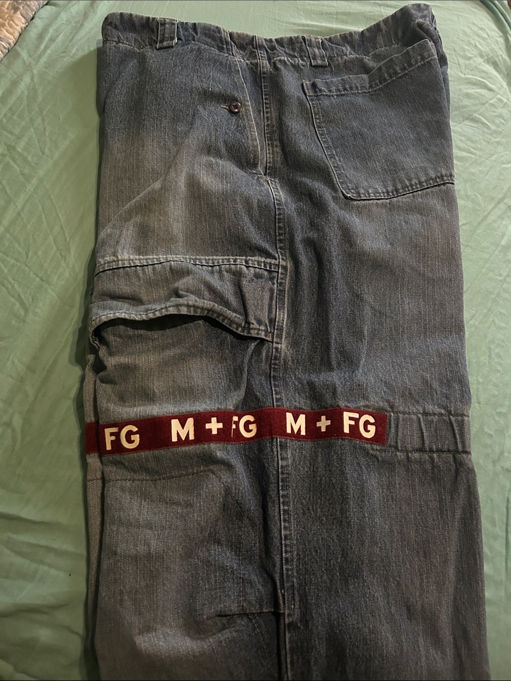 Vintage girbaud strap jeans